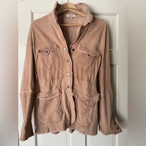 Jackett New York Meryl Washed Leather Jacket sized L (fits like M)